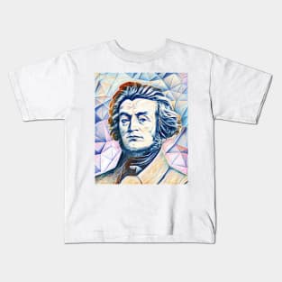 Adam Mickiewicz Portrait | Adam Mickiewicz Artwork 12 Kids T-Shirt